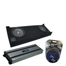 07-13 Chevy Silverado Crew Cab Kicker CompR CWR12 Dual 12 Sub Box HA-A1500.1