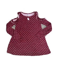 NEW Women's Red Dot Boutique Cold Should Blouse Size Small
