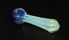 4 1/2" SAPHIRE BLUE  Tobacco Smoking Pipe bowl FUMED Pipes