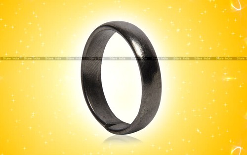 3 mm Plain Iron Ring Solid Simple Shani Astrology Saturn Band Mens Womens Unisex
