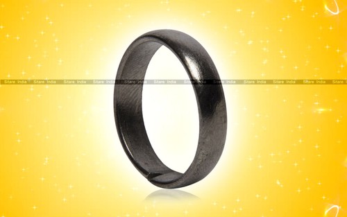 Anello in Ferro Semplice 3 mm Solido Semplice Shani Astrologia Saturno Fascia Uomo Donna Unisex - Foto 1 di 6