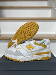 A estrenar en caja new balance 550 Varsity Sal Marina Oro BB550LA1 Envío  Hoy | eBay