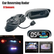 Car Auto Backup Reverse Rear Radar System Alert Alarm Kit 8X Parking Sensors