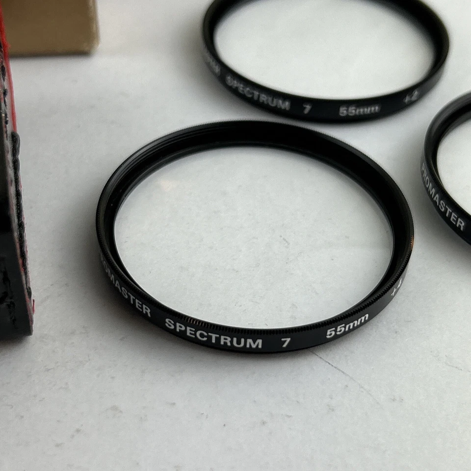 Promaster Spectrum +1 +2 +4 Macro close-up Lens Filter set of 3 kit excellent - Image 3 of 4