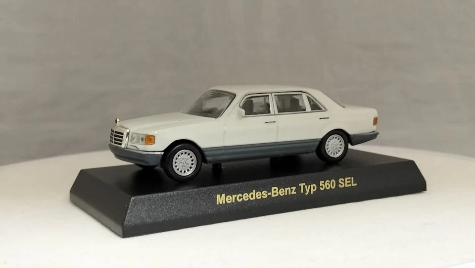 KYOSHO 1/64 Mercedes-Benz Typ 560 SEL White Diecast Model Car F/Shipping F/Japan - Image 3 of 4