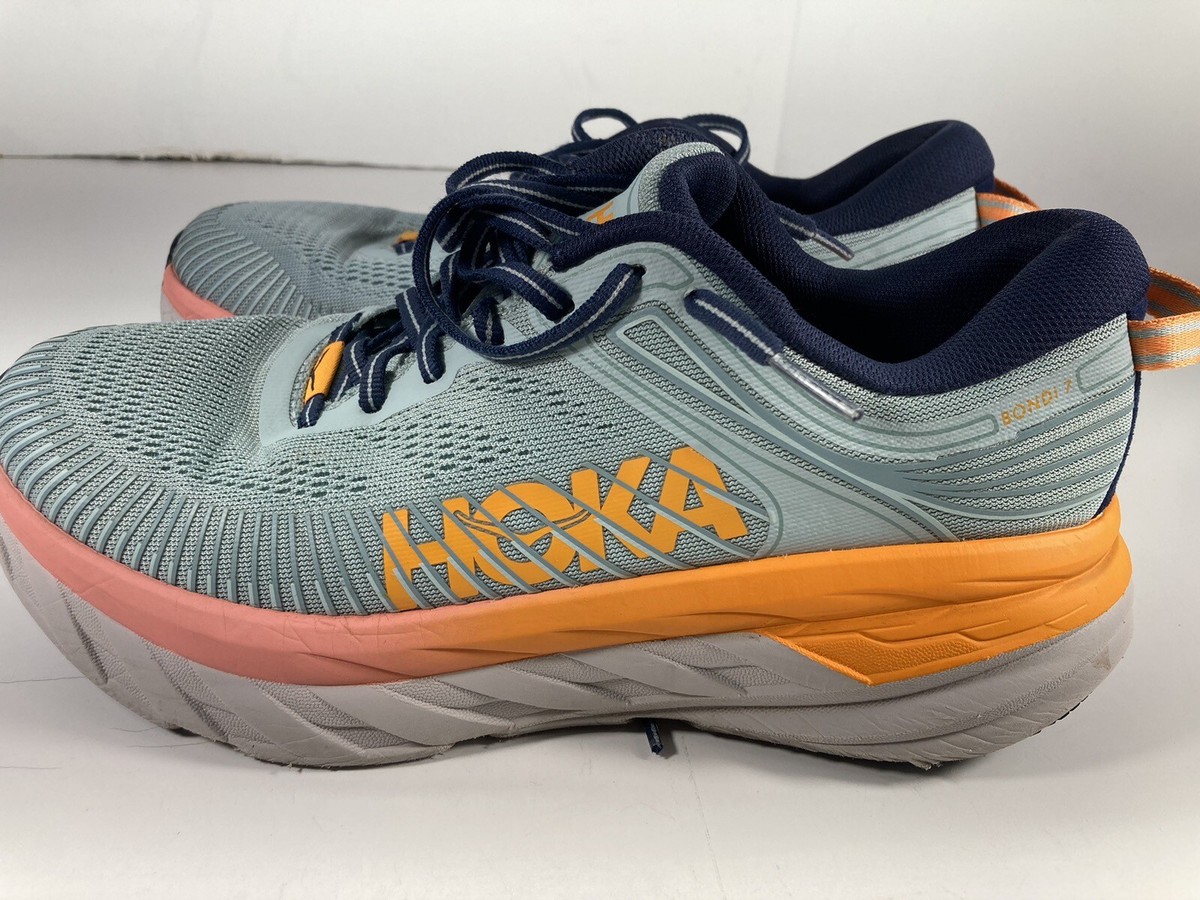 Hoka One One Bondi 7 Running Shoes Women Size 8.5 B Lace up