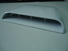Car Roof Hood Air Scoop Decorative Vent Cover White