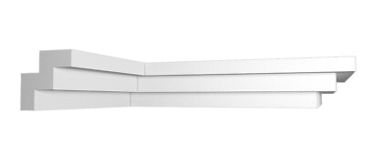 1 Innen Ecke Zierleisten Stuckprofile Zierprofil Stuck passend zur 40x40mm K 22