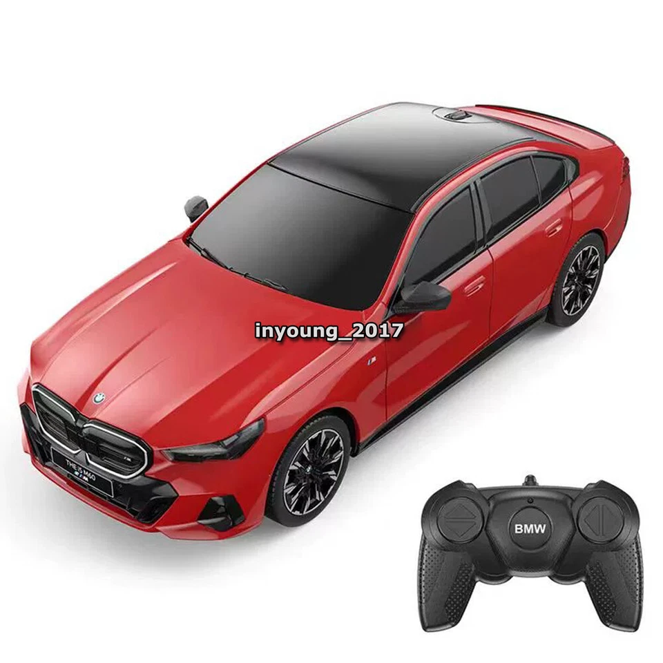 1/24 BMW Remote Control Car 2.4GHz BMW i5 M60 RC Car Model Toy Vehicle Red - Image 3 of 4