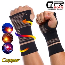 Copper Arthritis Compression Gloves Hand Wrist Support Joint Carpal Tunnel Pain@