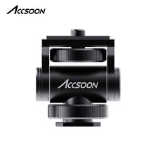 Accsoon Cold Shoe Adapter Monitor DSLR Holder Mount On Camera Tilt 180º Adjustab