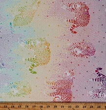 Cotton Jaguars Rainbow Tula Pink Daydreamer Mick Jaguar Fabric Print BTY D602.07