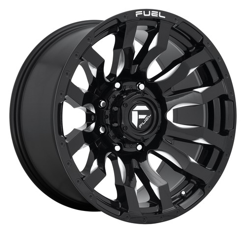 2 New Fuel Wheels Blitz D673 20x9 8-180 1 Matte Black Milled Wheels ...