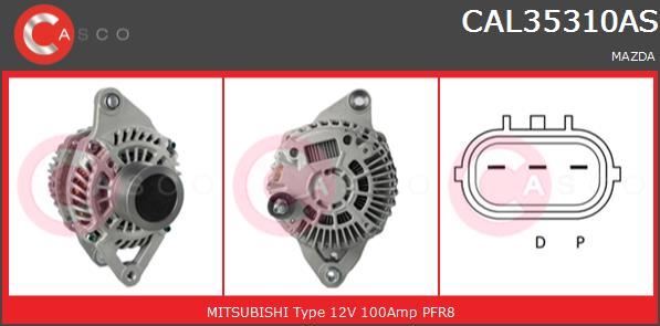 Alternateur Mazda 3 et 6 2.2 MZR CD idéal pour rénovation du système électrique Diesel