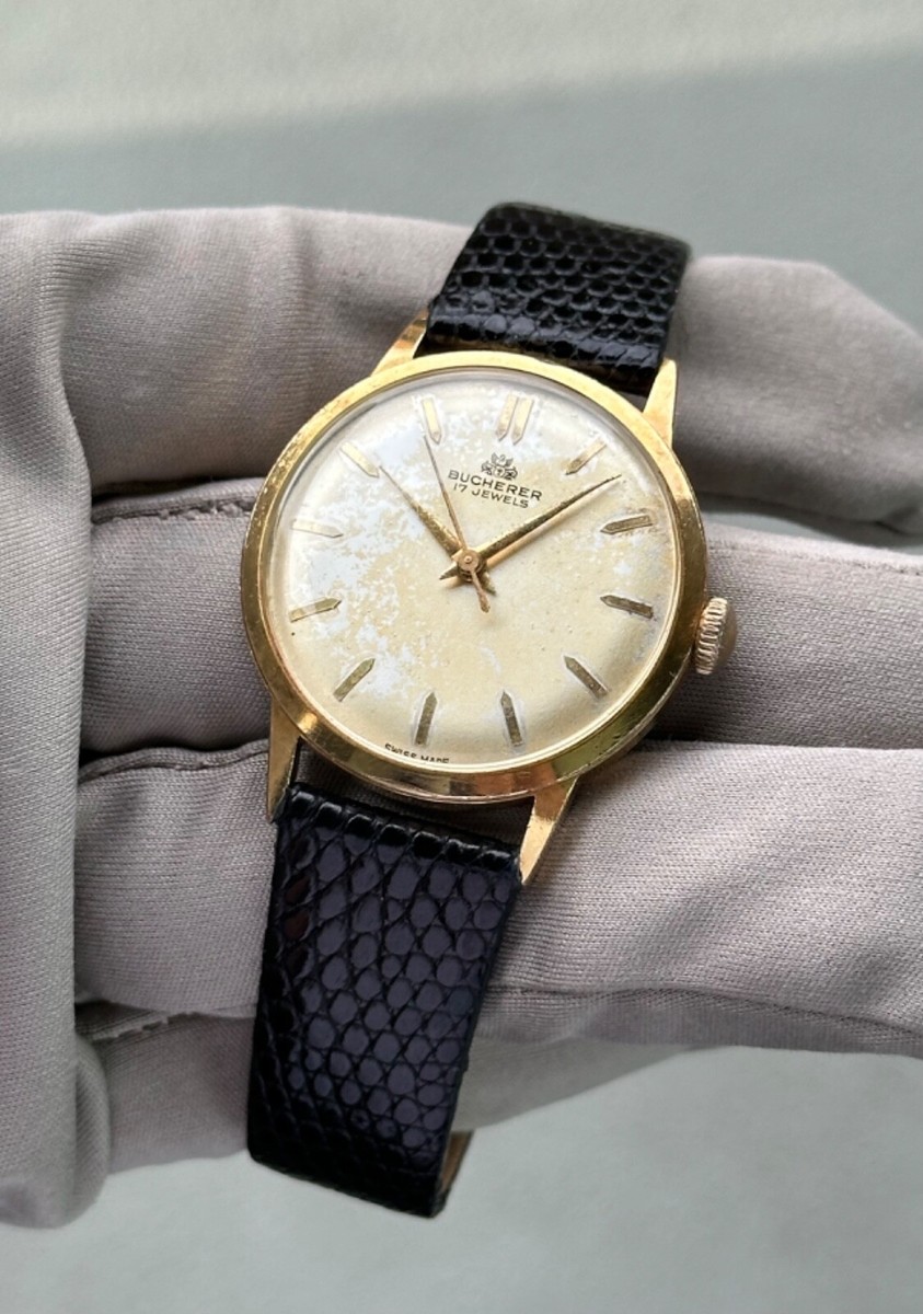 Vintage Bucherer Gold-Plated Manual-Wind 31mm Ref. 4055 | eBay