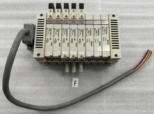 SMC 8-Valve Manifold W/ (3) VVQ2000, (3) VQ2200NY, (2) VQ2100NY VALVES