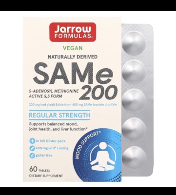 SAMe 200, 200 mg, 60 Tablets Exp 10/30/25