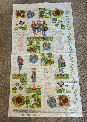 Earth Blessings from The Sisterhood of Quilters. 1 panel & 1/2 yd coord. fabric