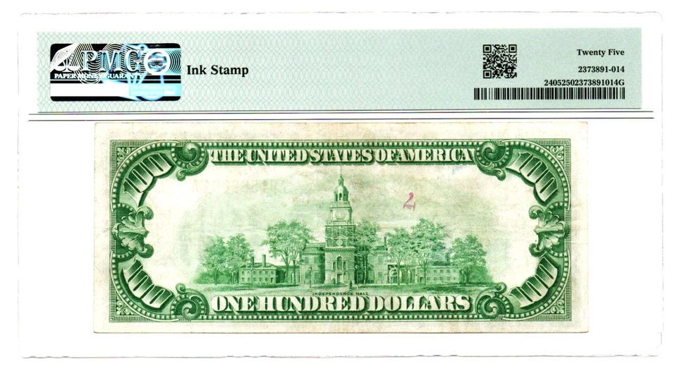 Fr. 2405 (AA Block) 1928 Gold Certificate Note PMG Very Fine 25 - Image 2 of 2