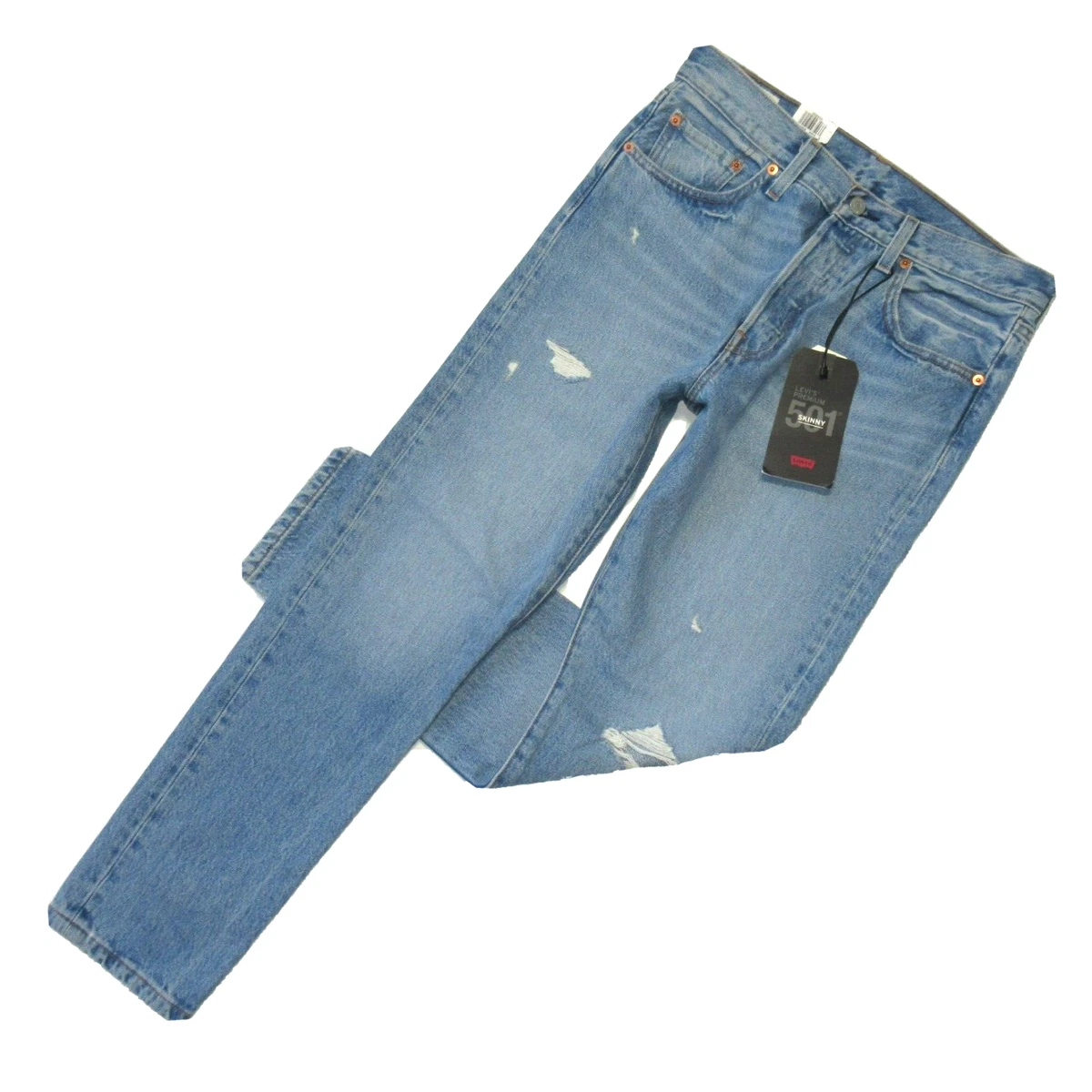 NWT Levi s 501 Skinny in Can t Touch This Destroyed Non Stretch