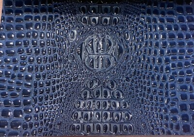 Swamp 3D Crocodile embossed Leather Faux vinyl fake upholstery apparel bags 