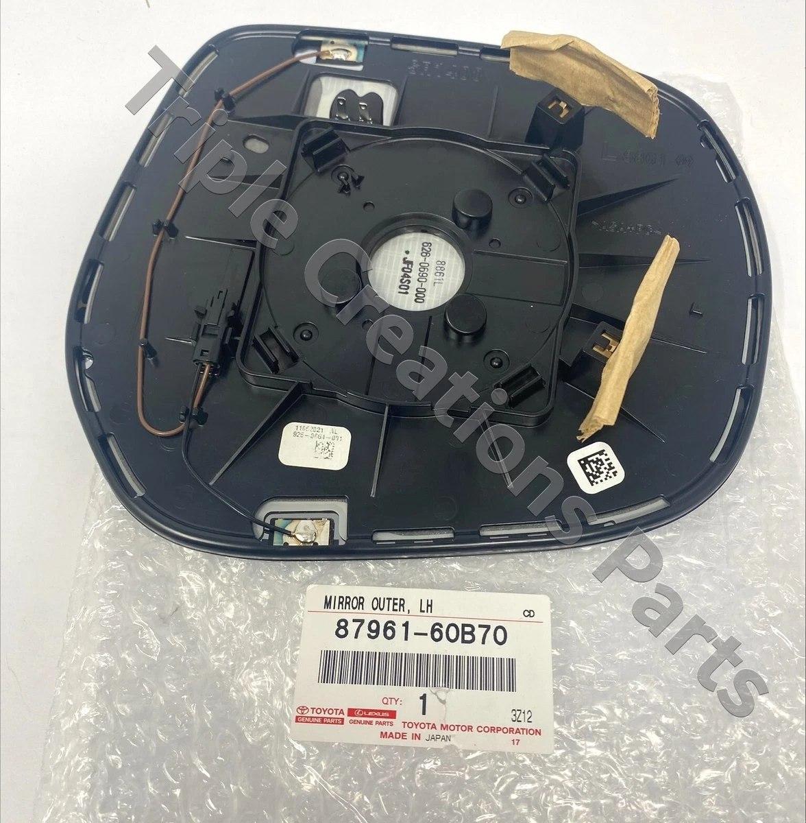 GENUINE OEM 8796160B70 TOYOTA LEXUS MIRROR OUTER, LH 87961-60B70 