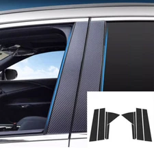 For Lexus RX350 350h 2023-24 Carbon Fiber window B,C Pillar Post Trim Sticker