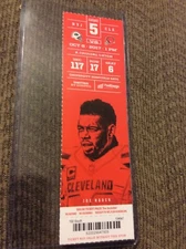 10/8/17 Cleveland Browns vs. NY Jets Ticket Myles Garrett NFL Debut Game Rookie