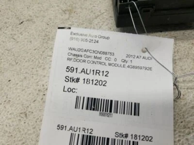 12 13 14 15 AUDI A7 RIGHT FRONT DOOR CONTROL MODULE PART  