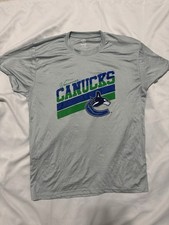 Vancouver Canucks NHL Calhoun Mens Grey Large T-Shirt