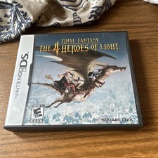 Final Fantasy The 4 Heroes of Light Nintendo DS US Edition CIB Manual Poster