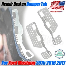 For 2015-17 Ford Mustang Broken Front Bumper Tab Repair Kit Reinforcement Mounts