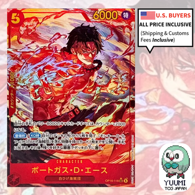 Portgas D Ace SEC-P OP16-118 The Time Of Battle ONE PIECE Card