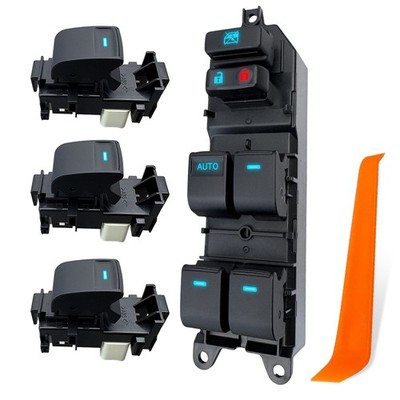 Upgraded Ice Blue LED Power Window Switch  For 07-12 Toyota Corolla w/ Pry Tool