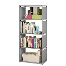 Bookcase Bookshelf Clothes Storage Shelves Shelving Cabinet Display Rack 4 Tier