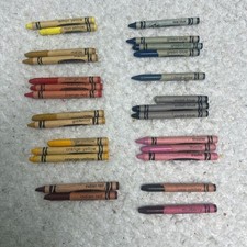 Lot of 25 Retired  Rare Vintage Crayola Crayons w Indian Red Maize Lemon Yello