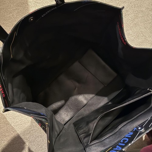 Relisted BALENCIAGA Logo Multicolor Tote Bag #PFAAN1 - Picture 3 of 6