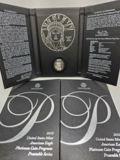 ? 2010-W $100 American Eagle 1 oz .9995 Platinum PROOF PREAMBLE Series Coin 2599.99 per troy oz