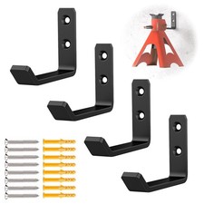 4-pack Jack Stand Wall Hooks Heavy Duty Garage Organizer Fits 2-6 Ton Stands