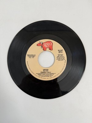 Frankie Valli   Grease 7'' Single Record 1978 RSO Records Pop Rock 45 RPM