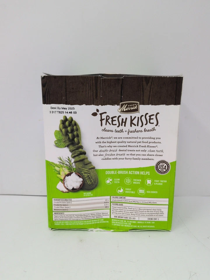 *2025-5-1* Masticables dentales naturales Merrick Fresh Kisses infundidos con coco 22 quilates Foto 3 de 4