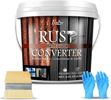 Rust Converter for Metal - Black Metal Primer and Rust Remover, Reformer & Encap