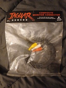 Audio/Video(AV) Composite Cable For The Atari Jaguar NEW Open Box- Authentic