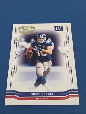 2005 Donruss Throwback Threads Gold Foil /99 #96 Jeremy Shockey FOOTBALL Card 9N
