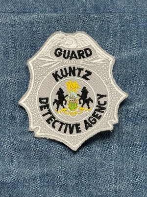 Kuntz Detective Agency Collectable Patch: Sew-On Silver Shield - Security