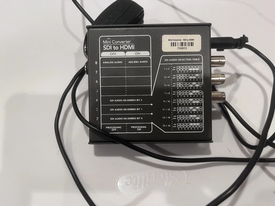 Mini convertidor Blackmagic Design SDI a HDMI 4K - con adaptador de corriente Foto 2 de 2