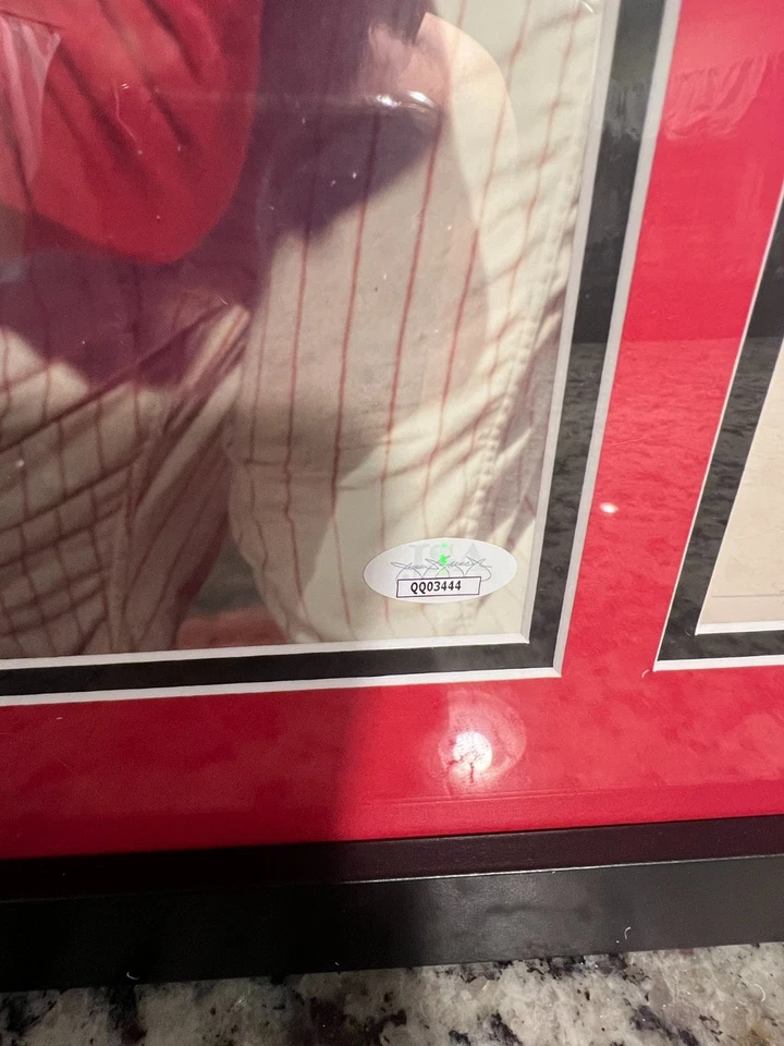 Philadelphia Phillies HOF Pitchers Signed W/COA Roberts Jenkins Bunning Carlton - Image 4 of 4