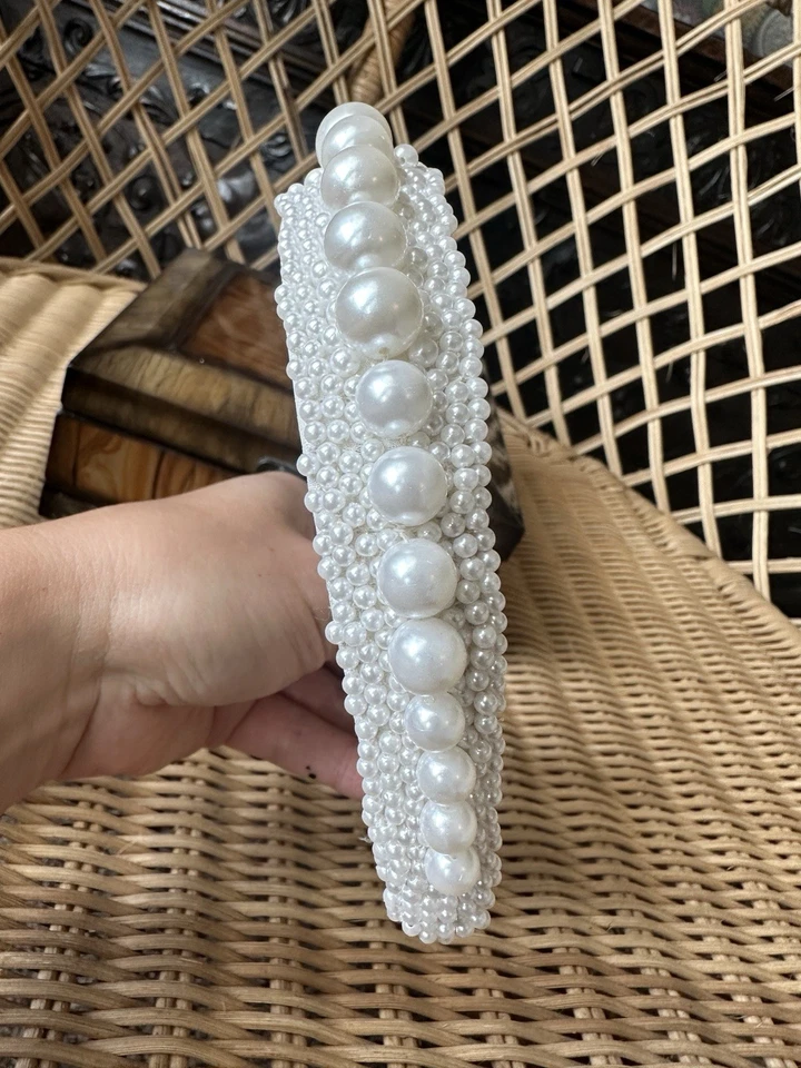 Трудно найти обруч для волос Mignonne Gavigan X LELA Pearl свадебная коллекция - Изображение 4 из 4