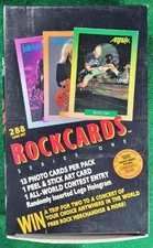 ROCKCARDS ROCK CARDS 1991 FULL BOX - 288 CARDS IN 36 SEALED PACKS #2