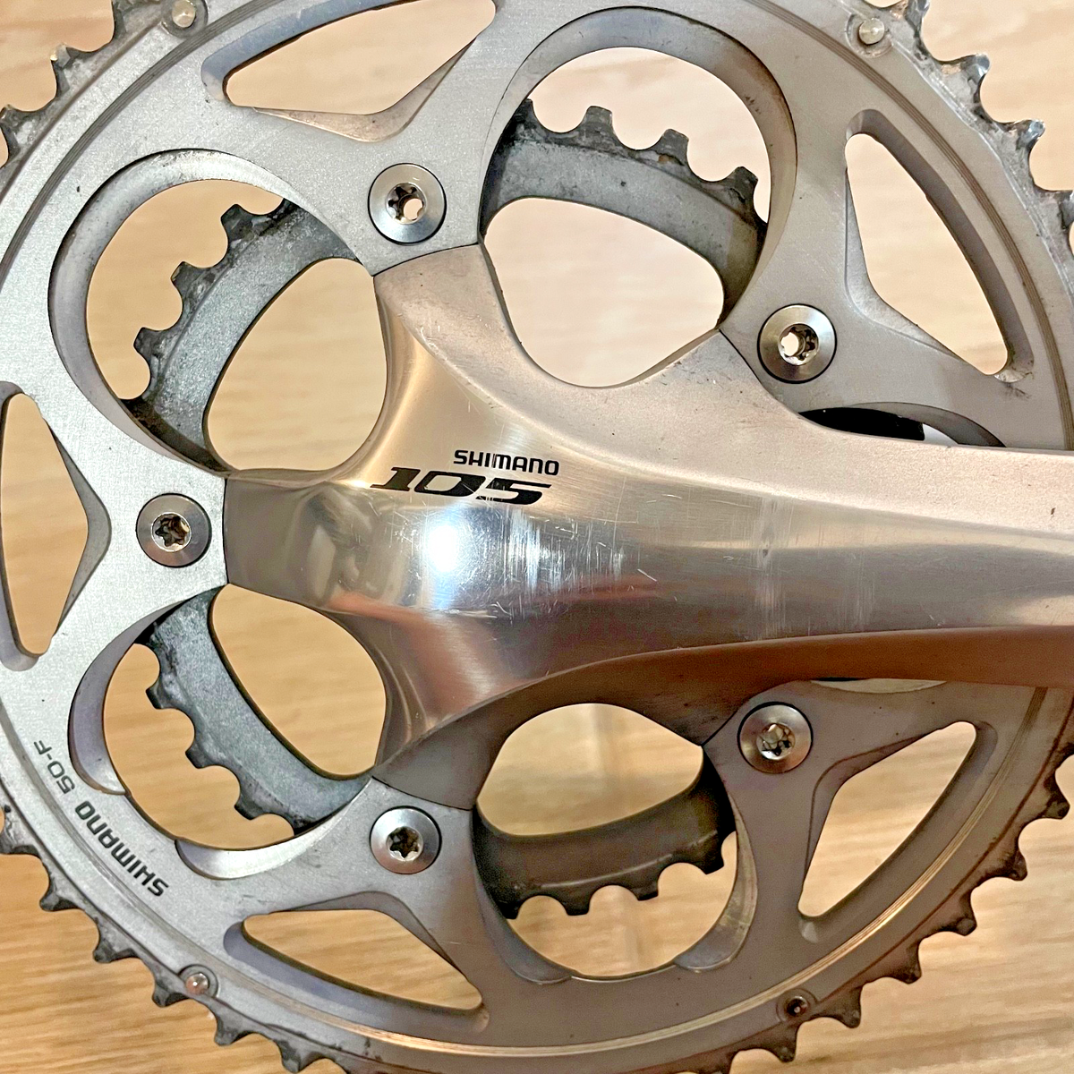 SHIMANO 105 FC-5750 ショートクランク 165mm 10s Shimano 105 FC-5750 2x10 Speed 170mm 50/34T HollowtechⅡ